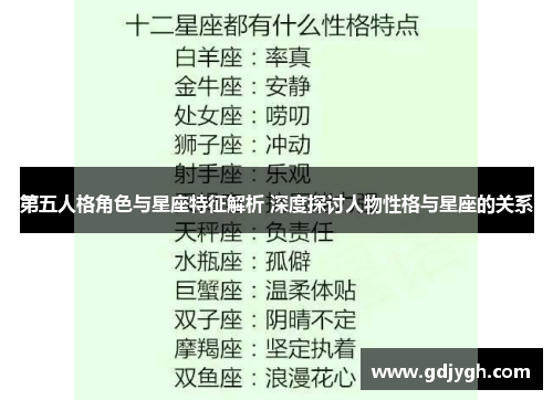 第五人格角色与星座特征解析 深度探讨人物性格与星座的关系